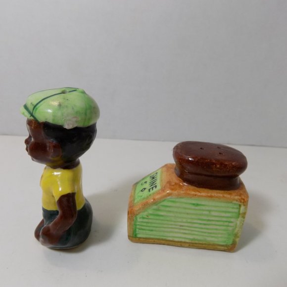 Vintage Rare American Boy Salt & Pepper Shakers Made In Japan - Picture 3 of 5